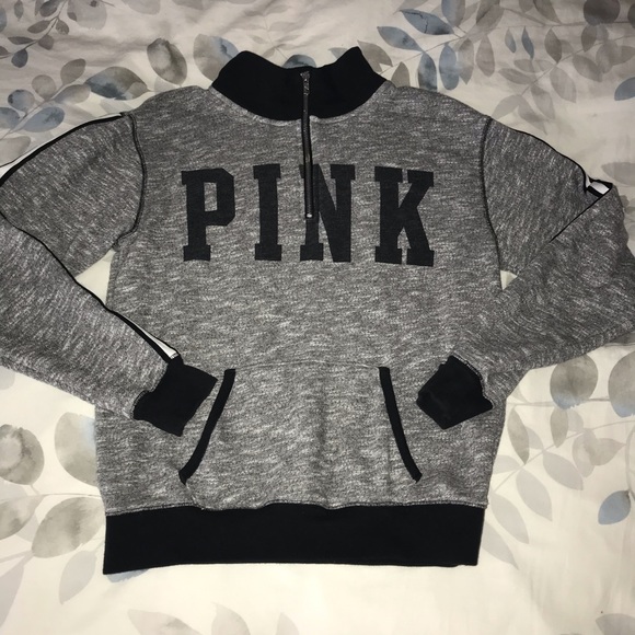 PINK VS Heathered 1/4 Zip-up - Picture 7 of 8